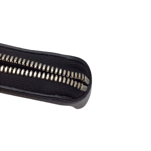 BALENCIAGA Coin Wallet Case Black Leather Zippy - Picture 6 of 8